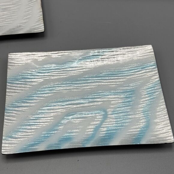 Vtg Set of 5 Inaba Shippo Cloisonne Enamelware Sushi Trinket Plates Abstract - Picture 5 of 12